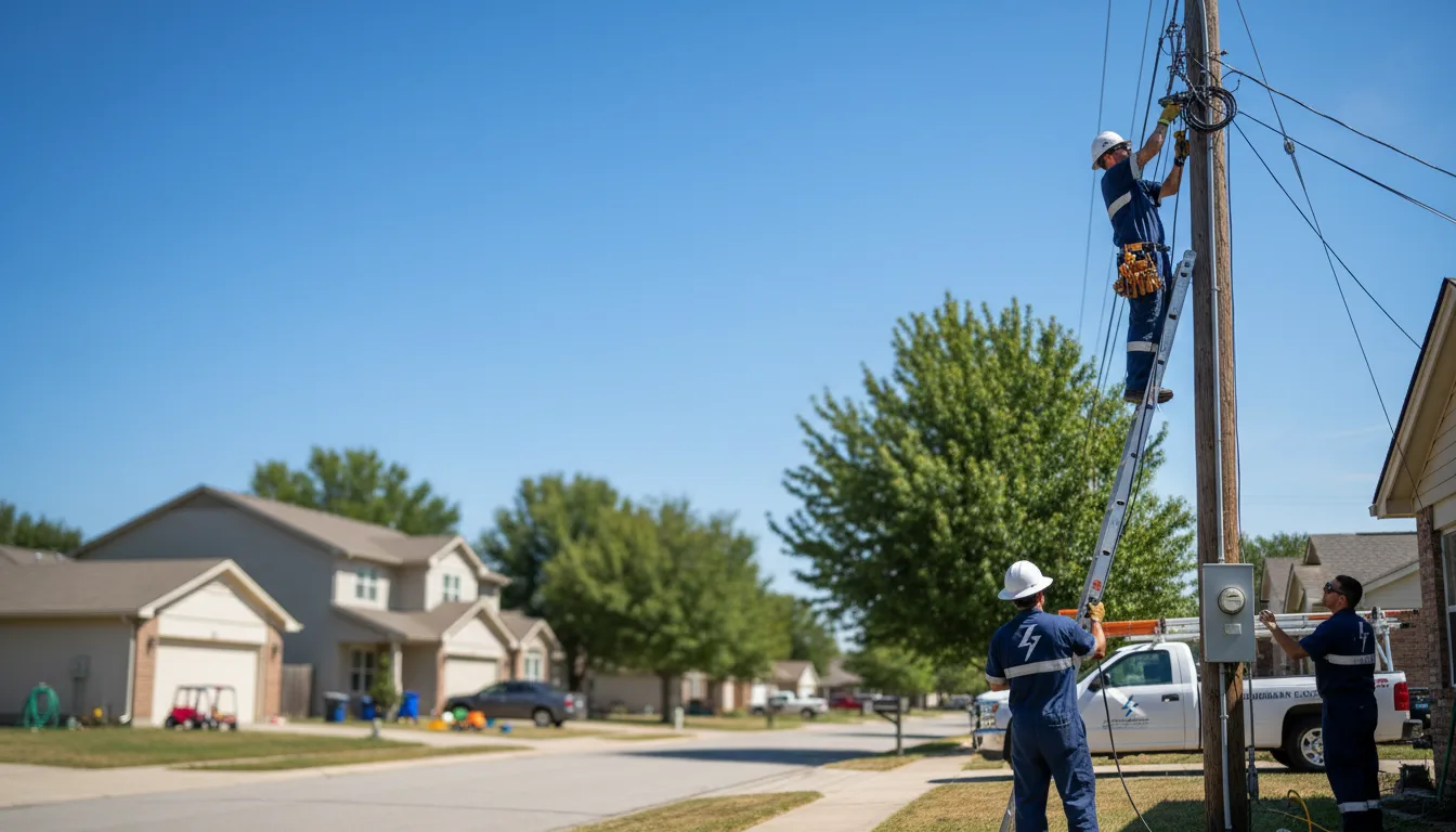 Residential electrician providing installation services in Conway, AR